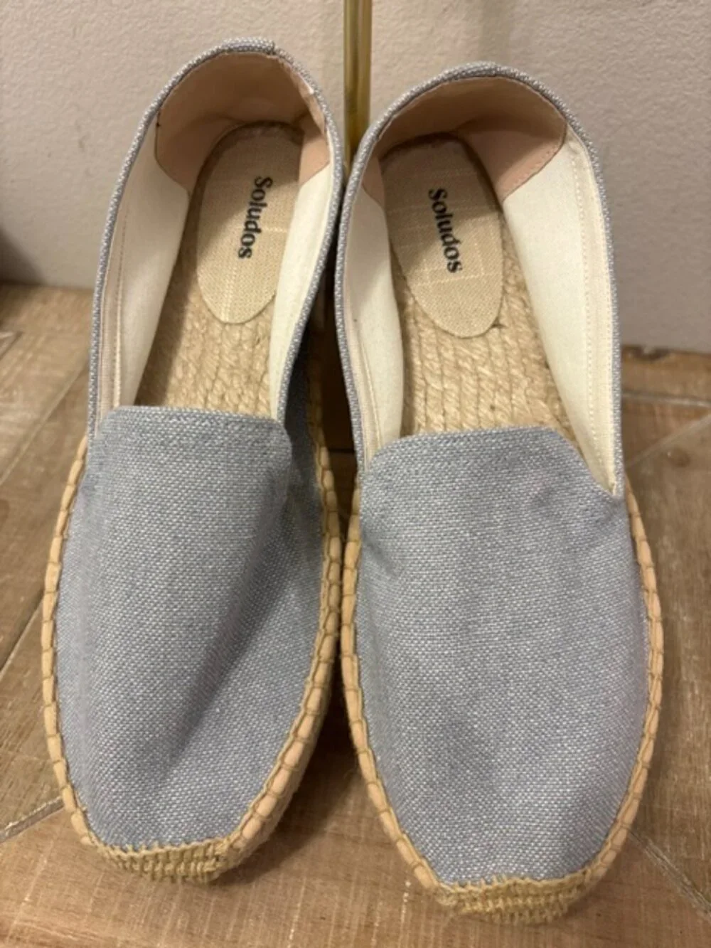 NWOT Soludos Smoking Platform Espadrille Dolphin Blue Sizes 8 9 10